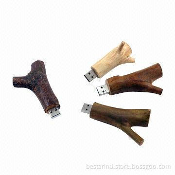Promotional natural wooden/unique USB flash drive, customized logos/packing ways are accepted